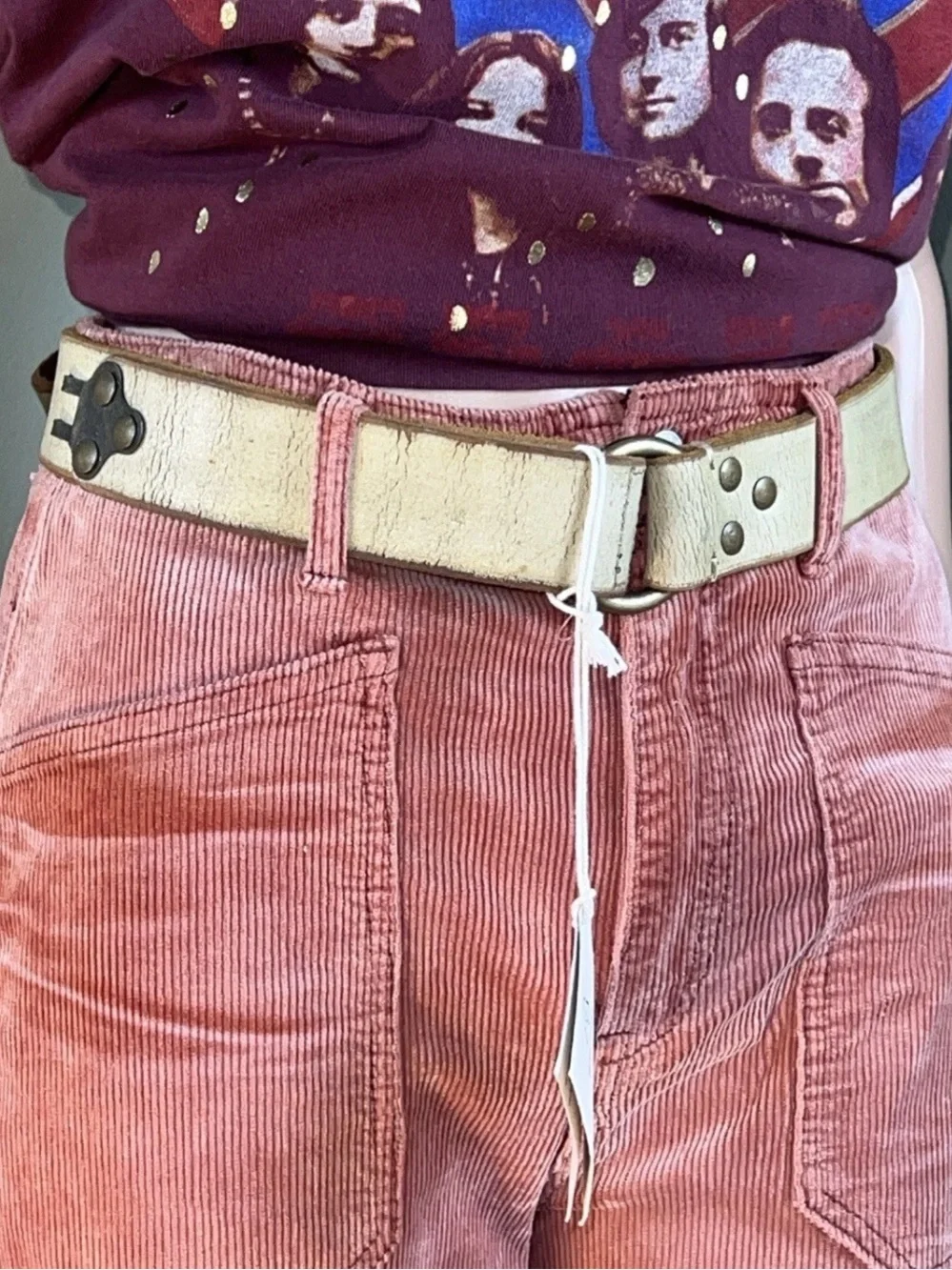 Nwt Free People We the Free Sur Hip Belt Ivory M/L
